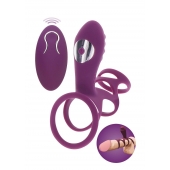 Фиолетовая эрекционная вибронасадка Halo Halo C-Ring Sleeve - Toy Joy - в Балаково купить с доставкой