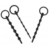 Набор из 3 черных силиконовых уретральных стимуляторов Training Set - Orion - купить с доставкой в Балаково