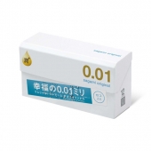 Увлажнённые презервативы Sagami Original 0.01 Extra Lub - 12 шт. - Sagami - купить с доставкой в Балаково