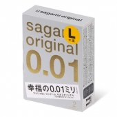 Презервативы Sagami Original 0.01 L-size увеличенного размера - 2 шт. - Sagami - купить с доставкой в Балаково