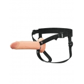 Полый страпон на ремнях 8’’ Hollow Silicone Strap-on - Pipedream - купить с доставкой в Балаково