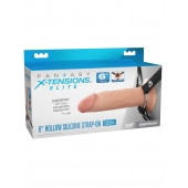 Полый страпон на ремнях 6’’ Hollow Silicone Strap-on - Pipedream - купить с доставкой в Балаково