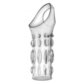 Прозрачная насадка на пенис Stretchy Studded Penis Sleeve Ring - Blush Novelties - в Балаково купить с доставкой