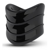 Черное эрекционное кольцо на мошонку Beef Ball Stretcher Snug X Long - Blush Novelties - в Балаково купить с доставкой