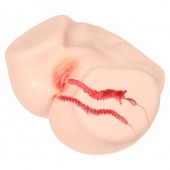 Мастурбатор-полуторс с двойным слоем материала Vanilla Onahole Real Vagina - KOKOS - в Балаково купить с доставкой