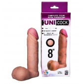 Фаллическая насадка для страпона UNICOCK 8  - 20 см. - LOVETOY (А-Полимер) - купить с доставкой в Балаково