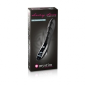 Вибратор с электростимуляцией Sizzling Simon Black Edition - 27 см. - MyStim - купить с доставкой в Балаково