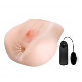 Вагина и анус с вибратором и пультом управления - Baile - в Балаково купить с доставкой