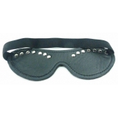 Черная маска с декором - БДСМ Арсенал - купить с доставкой в Балаково