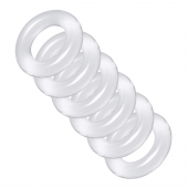 Комплект из 6 прозрачных эрекционных колец Ring Master Custom Ball Stretcher Kit - XR Brands - в Балаково купить с доставкой