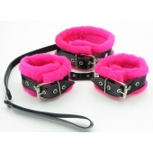 Набор с розовым мехом BDSM Light - БДСМ Арсенал - купить с доставкой в Балаково