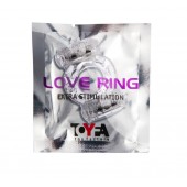 Прозрачное виброкольцо с двумя вибропульками - Toyfa Basic - в Балаково купить с доставкой