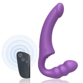 Фиолетовый безремневой страпон Straples Strap-On Dildo - Erokay - купить с доставкой в Балаково