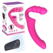 Розовый безремневой страпон Straples Strap-On Dildo - Erokay - купить с доставкой в Балаково