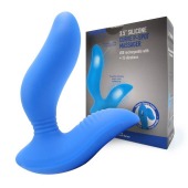 Синий вибромассажер простаты 3,5’’ Curve P-spot Massager - 12 см. - Erokay - в Балаково купить с доставкой