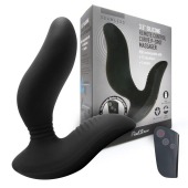 Черный вибромассажер простаты 3,5’’ Remote Control Curve P-spot Massager - 12 см. - Erokay - в Балаково купить с доставкой