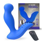 Синий вибромассажер простаты 3,5’’ Remote Control P-spot Massager - 12,5 см. - Erokay - в Балаково купить с доставкой