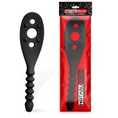 Черная силиконовая шлепалка - 30 см. - Notabu - купить с доставкой в Балаково