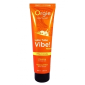 Гель с эффектом вибрации Lube Tube Vibe Medium Pina Colada - 100 мл. - ORGIE - купить с доставкой в Балаково