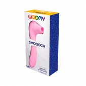 Розовый стимулятор Smoooch Clitoral Suction   Vibration - 18,6 см. - Adrien Lastic