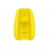 Желтый мастурбатор-яйцо Bisedze - LoveStore - в Балаково купить с доставкой