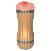 Мастурбатор-вагина с вибрацией в колбе Bevis - Boys of Toys - в Балаково купить с доставкой