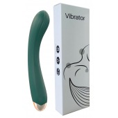 Зеленый вибратор для G-точки - 20 см. - Boys of Toys