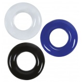 Набор из 3 эрекционных колец без рельефа - Boys of Toys - в Балаково купить с доставкой