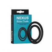 Черное двойное эрекционное кольцо Nexus Enduro Double - Nexus Range - в Балаково купить с доставкой