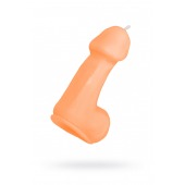 Оранжевая свеча в форме пениса - 47 гр. - Pecado - купить с доставкой в Балаково