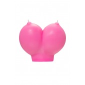 Розовая свеча «Сиськи» - 150 гр. - Pecado - купить с доставкой в Балаково