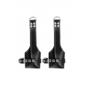 Черные подвесы с белой строчкой - Pecado - купить с доставкой в Балаково