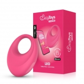 Розовое интерактивное эрекционное виброкольцо Leo - Easy toys - в Балаково купить с доставкой