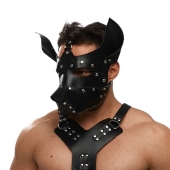 Черная кожаная маска «Собака» - Crazy Handmade - купить с доставкой в Балаково
