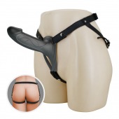 Черный полый мужской страпон London - 16,8 см. - Baile - купить с доставкой в Балаково