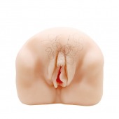 Телесный мастурбатор-вагина с оволосением и вибрацией - Baile - в Балаково купить с доставкой