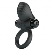 Черное эрекционное кольцо с вибрацией Adrien - Baile - в Балаково купить с доставкой