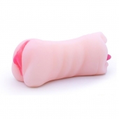 Телесный двусторонний мастурбатор - вагина и ротик - Boys of Toys - в Балаково купить с доставкой