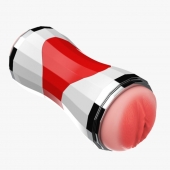 Двусторонний мастурбатор в колбе Power Grip Cup - вагина и ротик - Boys of Toys - в Балаково купить с доставкой