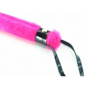 Нежная плеть с розовым мехом BDSM Light - 43 см. - БДСМ Арсенал - купить с доставкой в Балаково