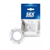 Эластичное эрекционное кольцо с шишечками и шипами - Sex Expert - в Балаково купить с доставкой