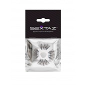 Эластичное эрекционное кольцо с черными «ресничками» - Sextaz - в Балаково купить с доставкой