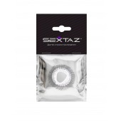 Эластичное эрекционное кольцо с длинными черными «ресничками» - Sextaz - в Балаково купить с доставкой