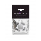 Эластичное кольцо с «ресничками» и 4 шариками - Sextaz - в Балаково купить с доставкой