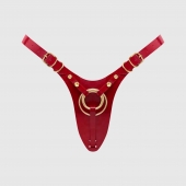 Красный пояс для фиксации насадок Strap-On-Me Leatherette Harness Fabulous - Strap-on-me - купить с доставкой в Балаково