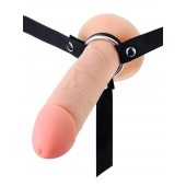 Мужской полый страпон на регулируемых ремешках - 22 см. - Sex Expert - купить с доставкой в Балаково