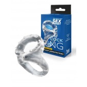 Прозрачное двойное эрекционное кольцо - Sex Expert - в Балаково купить с доставкой