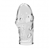 Прозрачная насадка на пенис Booker - 8 см. - Baile - в Балаково купить с доставкой