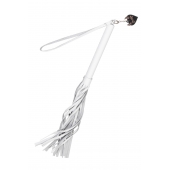 Белая кожаная плеть - 50 см. - Pecado - купить с доставкой в Балаково