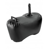 Черное надувное кресло с платформой для фиксации дилдо Body Dock Inflatable Love Seat - Pipedream - купить с доставкой в Балаково